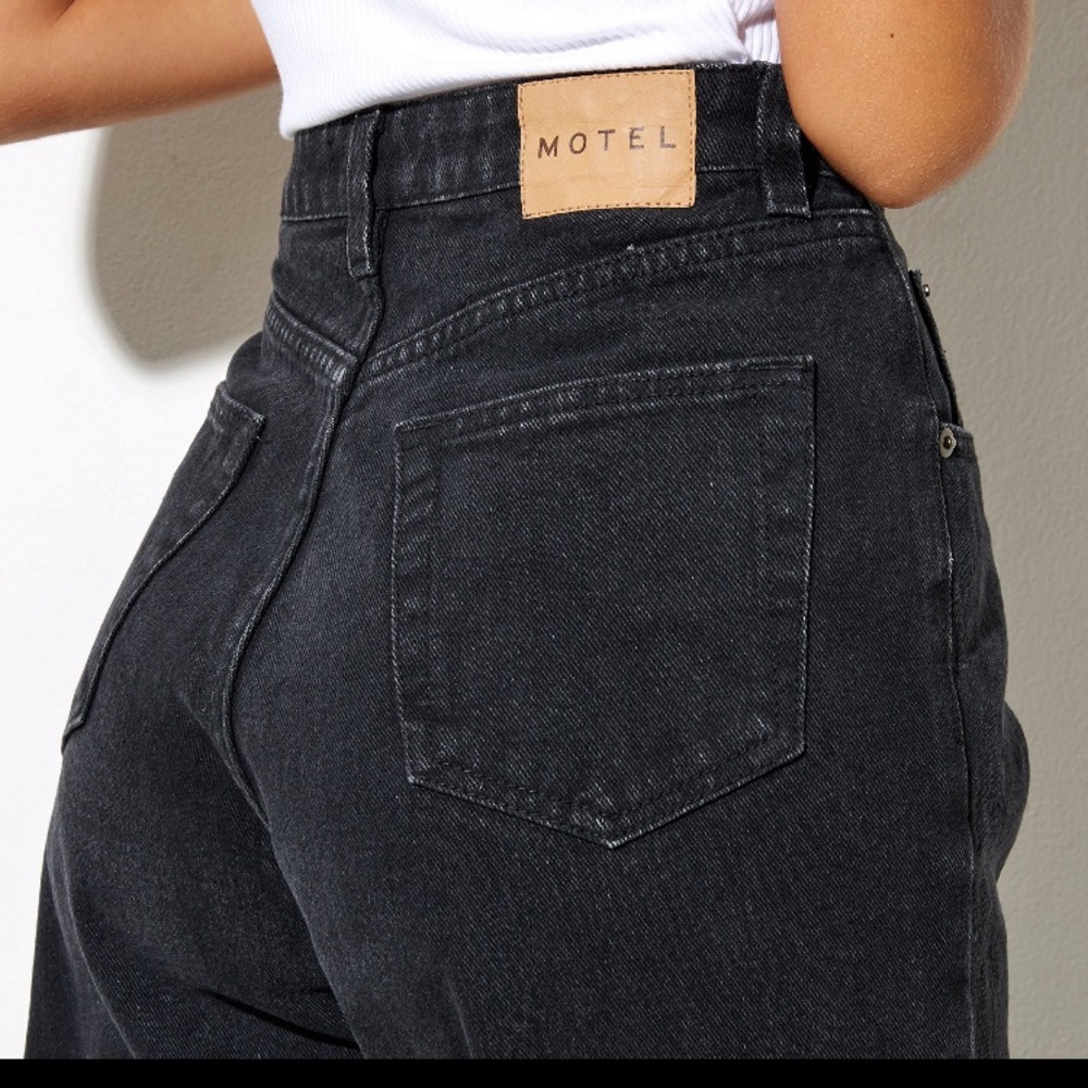 Motel Rocks Mom Jeans Black Wash